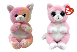 PELUCHE TY BEANIE BELLIES - LILLIBELLE LE CHAT ROSE PETIT 6